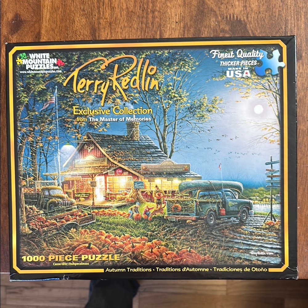 White Mountain Autumn Traditions 1000 Piece Puzzle